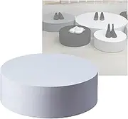Round Display Pedestal Stands,Bridal Shop Model Standing Lift Table,Decorative Base Bracket,Load 200KG,for Home Commercial Use(White,80x20cm/31.5x7.8in)