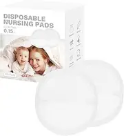 Disposable Nursing Pads Soft and Super Absorbent, Breastfeeding Pads for Leaking Milk Nipple Pads Thin & Dry Breast Pads with Leak-Proof Design-150Count(White)