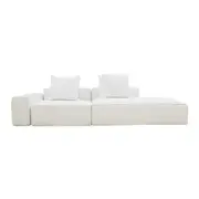 [James Lane] Riley Muse Frost Modular Sofa - 1x Arm, 1x Armless, 1x Right Terminal