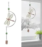 Dragonfly Wind Chimes Garden Gifts, Window Hanging Ornaments, Outside Wind Chimes Dragonfly Ornaments with, Garden Suncatchers Home Decoration for Balcony, Yard, Patio