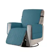 Recliner Sofa Chair Cover Non Slip Strap Pet Couch Slip Cover Protector Slipcover - Turquoise