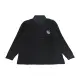 【Y-3 山本耀司】Y-3草寫字電繡LOGO棉質3鈕釦領口長袖POLO衫(黑)