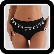 [Zeshimb] Boho Pearl Shell Waist Body Chain Starfish Conch Belly Chain Beach Bikini Body Chain Ocean Trinkets Waist Chain Belt