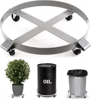 Drum Dolly 55 Gallon Trash Can Heavy Duty 1000 Pound Barrel with Swivel Casters