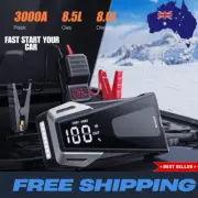Portable Car Jump Starter 3000mAh Power Bank Pack Battery Charger Booster 12V
