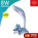 (福利品S級)旭光LED 8W 可愛動物造型檯燈 具小夜燈功能(TL8W/F138/D) (3.1折)