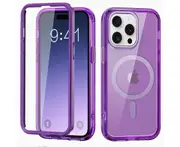 iPhone 15 Pro Max Case,Shockproof Phone Case ,Scratch-Resistant Back Cover-Deep Purple