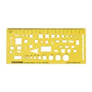 Architect Interior Drafting Sanitary Template Drawing Stencil