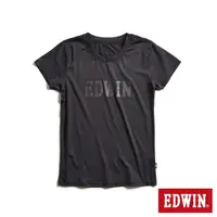 在飛比找momo購物網優惠-【EDWIN】女裝 涼感圓領短袖T恤(黑色)