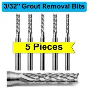 3/32" Grout Removal Bit Tool for Dremel Rotozip Premium Carbide (5 Pieces)