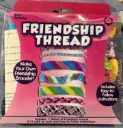 Friendship Thread Kids Bracelet, 7 Skeins Easy Instructions, 8.75yds, NEW!