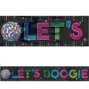 1970 Banner Disco Metallic Banner Boogie 70s Party Supplies 25ft Decoration