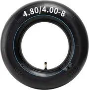 4.80/4.00-8 Inch Replacement Tyre Inner Tube, Heavy Duty 4.80/4.00-8 Tube with TR87 Angled Valve for Wheelbarrows, Lawnmowers, Sack Trucks and More for 4.80/4.00-8 480/400-8 Tyres 1