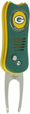 Green Bay Packers Switchblade Divot Tool with ball marker, magnetically atta...