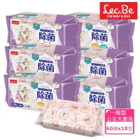 在飛比找博客來優惠-日本LEC 迪士尼抗菌濕紙巾箱購-公主大集合60抽X18包入