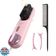 2025 New Upgraded Cordless Hair Straightener Brush 300 Million Negative Ionic