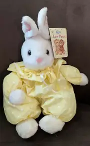 Russ Luv Pets HOPPITY Yellow Bunny Rabbit Plush 12" Stuffed Toy Easter w/ Tags