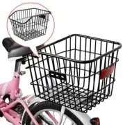 Bicycle Bike Metal Wire Rear Storage Basket Universal Strengthened Frame Cargo