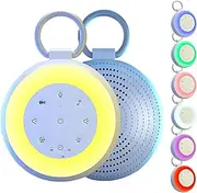 White Noise Machine - Hanging Sound Machine for Sleeping & Relaxing, 24 Natural Soothing Sounds 3 Timers, Soothing Night Light, Noise Machine for Baby Adults, USB Rechargeable