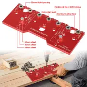 Shelf Pin Jig 1/4 Inch Aluminum Alloy Shelf Pin Drilling Guide Precise gusbL