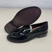 FRANCO SARTO Carolyn Low Loafer Women's Size US 7 M Black Patent