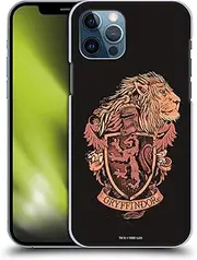 Head Case Designs Officially Licensed Harry Potter Gryffindor Deathly Hallows XIV Hard Back Case Compatible with Apple iPhone 12 / iPhone 12 Pro