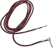 TOGEVAL Noise Reduction Guitar Cable Right Angle Audio Connection for Electric Acoustic Guitars Durable Construction for Seamless Music Transfer