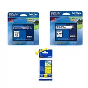 Brother Tape Label 12mmx8m - Black on Clear