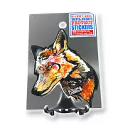 Fox Sticker from Japan Red Brown Force of Nature Quirky Fun B-Side Label