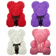 25cm Foam Rose Bear Romantic Flower Bear For Valentine Birthday Wedding Gift