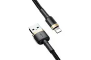 Phone Cable Baseus cafule Fast Charging USB to Type-C USB 3A 1M Black & Red