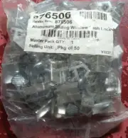 Aluminium Die Cast Sliding Window Sash Locks - Silver - 50pcs - #876506