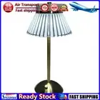LF# Crystal Table Lamp Metal Base Rechargeable Touch Bedside Lamp (Pavilion Crys