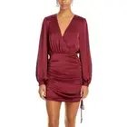 Ramy Brook Womens Foxy Ruched Short Mini Dress Size 0