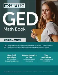 在飛比找誠品線上優惠-GED Math Book 2020-2021: GED P