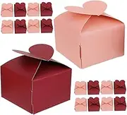Luxshiny 100 Pcs Box Heart Shaped Candy Boxes Romantic Macaron Packaging for Weddings Showers Valentine Day and Birthday Parties Sturdy for Easy Transport