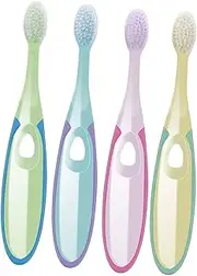 KOMBIUDA Care Tool Set 4pcs Children's Toothbrush Soft Bristles Tooth Brush for 3-6 Years Old
