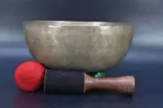 F Note Chakra Tuned Singing Bowl Set-9.17"Master Quality Healing Bowl From Nepal