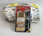 Lot Of Lowes Build & Grow Pullback Racer & 2 X Home Depot Picket Fence Planters
