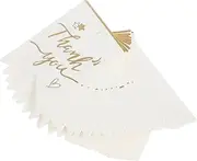 EXAOMBLE 100pcs Elegant Thank You Tags for Weddings Birthdays Showers Thanksgiving Versatile Present Labels with Prepunched for Easy Attachment Unique DIY Message Tags