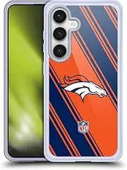 Head Case Designs Officially Licensed NFL Stripes Denver Broncos Artwork Soft Gel Case Compatible with Samsung Galaxy S24 5G