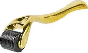 ieron Beard Roller 0.5mm, Beard Roller Microneedling Roller for Men & Women Hair Skin Face and Body, Wrinkles (Golden)