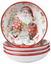 Certified International Christmas Story Soup Bowls (Set of 4)