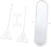 ORFOFE 2 Sets Miniature Dressing Mirror Rotating Dollhouse Decor House Accessories for Fairy Garden Miniature Home Decoration