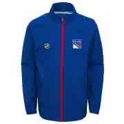OuterStuff NHL Youth (8-20) New York Rangers Prevail Full Zip Lightweight Jacket