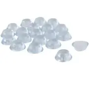 Home Silicone Non-slip Glass Table Dash Mat Pad Cushion Clear 1.9cm Dia 20pcs