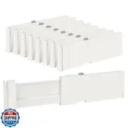 Vtopmart Drawer Dividers for Clothes 8 Pack, Adjustable 4" High Expandable fr