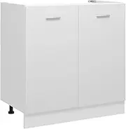 Sink Bottom Cabinet White 80x46x81.5 cm Engineered Wood Kitchen Furniture