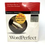 WordPerfect 6.1 for Windows 3.5" Floppy Disk Upgrade Word Processor Novell