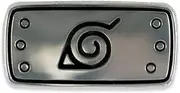 [Ata-Boy] Naruto Hidden Leaf Symbol 1" Full Color Enamel Pin, 1", Stainless Steel, no gemstone